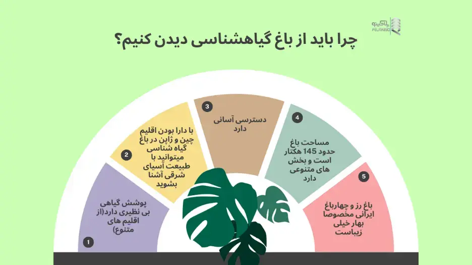 اینفوگرافیک باغ گیاه شناسی تهران که چرا باید از باغ گیاه شناسی دیدن کنیم؟