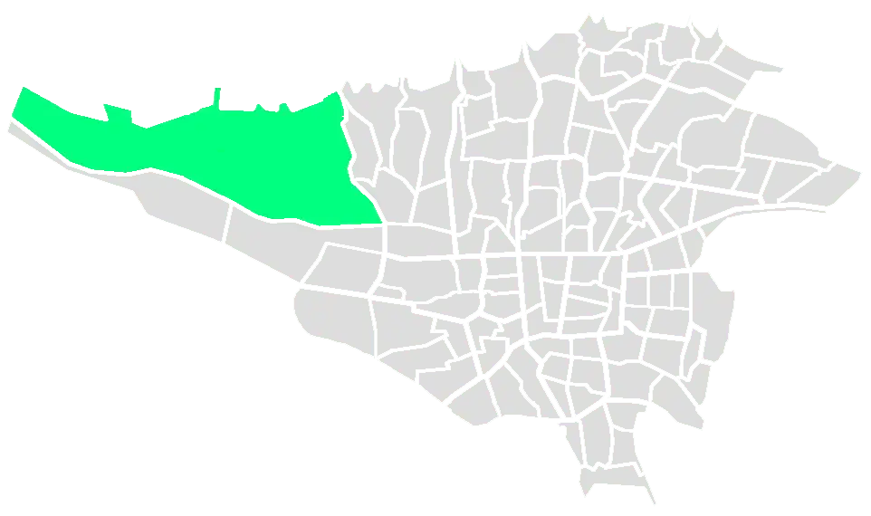 منطقه 22 تهران بر روی نقشه